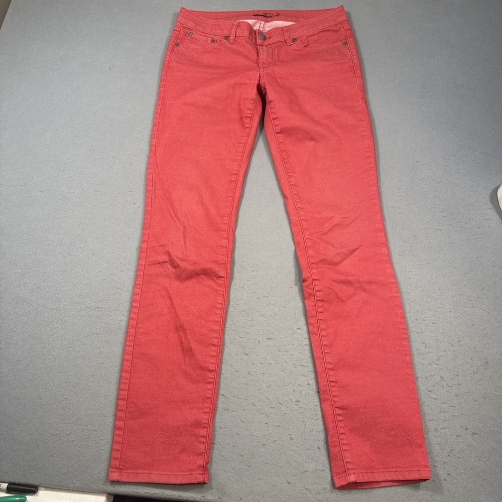 Prana Briann Pants Womens 6 RED Skinny Leg Stretch Zion Fabric Hiking Outdoor